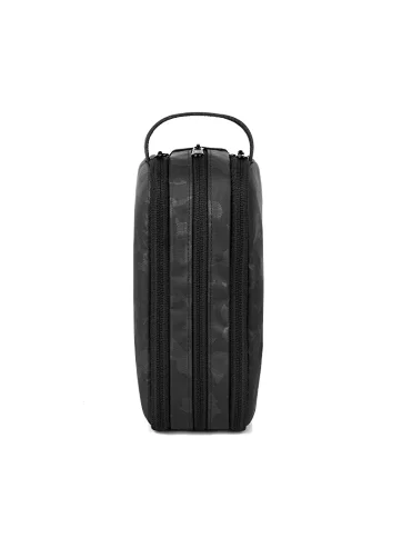WiWU Salem Travel Pouch Big Capacity 3 Layer Daily Accessories Gadget Organizer with Leather Handle