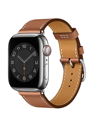 Leather watch band