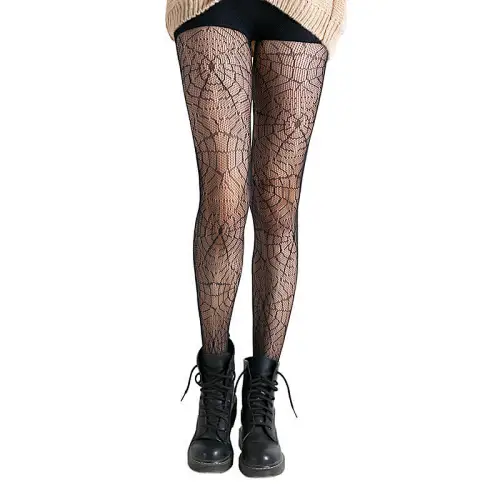 Spiderweb Halloween Lace Tights