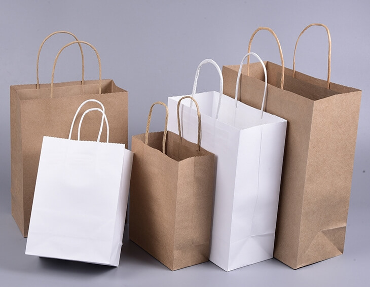 kraft shopping bags