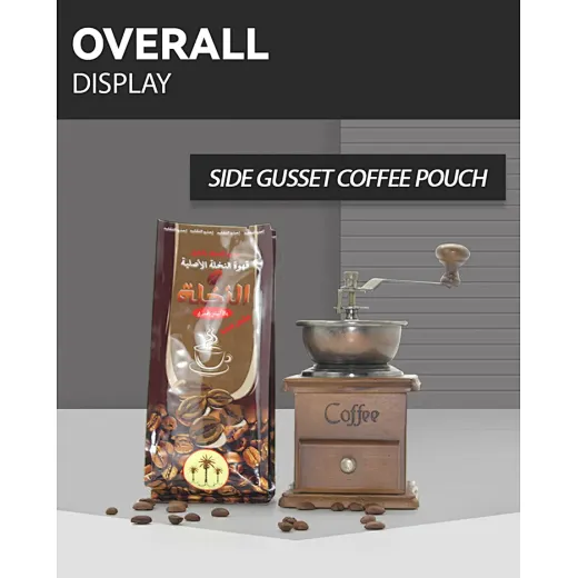  sachet de café en aluminium avec valve