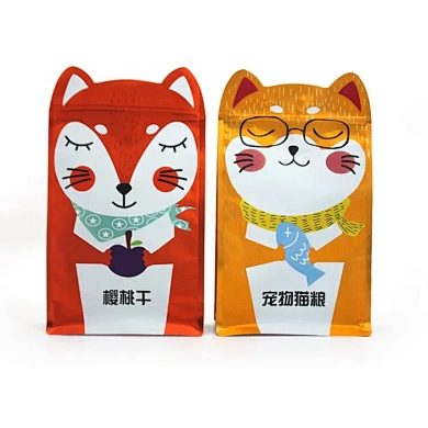 flat bottom pet food packaging bag