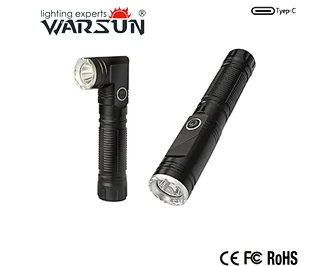 R33 Zoom Charge Flashlight-Head rotation-Magnetic