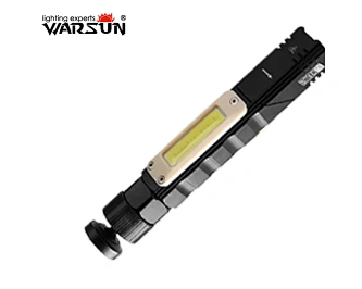 SQ02 Zoom Charge Flashlight-Head rotation-Side light-Magnetic