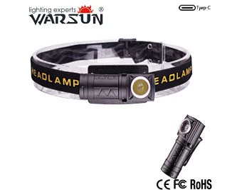 T201 Black Strong light Charge Headlamp