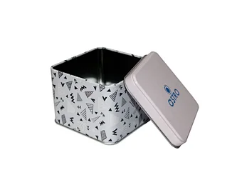 Chinese Factory OEM Good Price Square Tin Box Craft Gift Souvenir Watch Tin Box Food Grade Metal Tea Tin Box With Custom Design