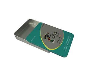 Food grade sliding medicine tin box custom wholesale slid lid pill metal box