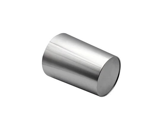 round metal trash can