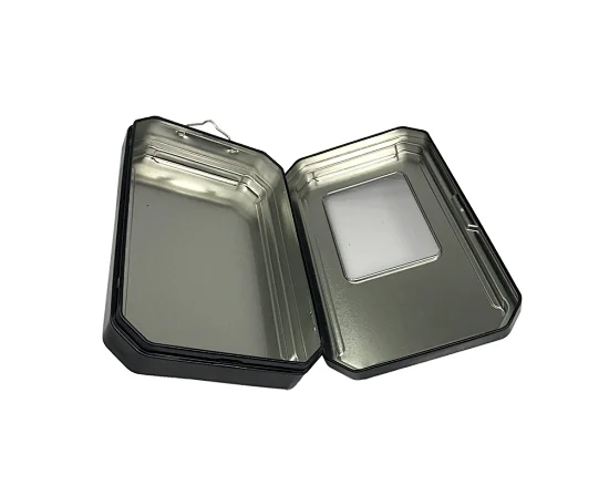 Get a durable and elegant packaging solution with our high-quality metal hinged tin can. Ideal for wholesale purposes, this can is perfect to store and carry all kinds of products.