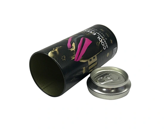 round tin can with lid