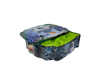 High Quality New Style Irregular Vintage Tin Box Luxury Metal Tin Can Box