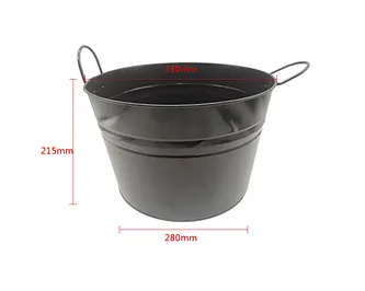Chinese Factory Wholesale Ice Bucket Tin Metal Drink Bucket Custom Ice Bucket With Lid