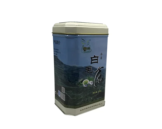 长方形金属铁盒，铁盒茶，空金属咖啡罐