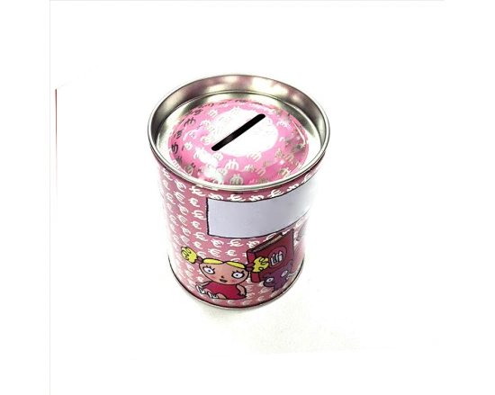 Keep your coins safe with our round shape metal coin bank for kids. Our custom metal money boxes are durable, secure and perfect for all types of coins