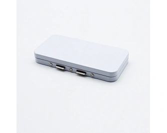 Large Hinged Lid CR Tin  Customized Art or Logo Printed Packaging Custom Edibles Tin Packaging