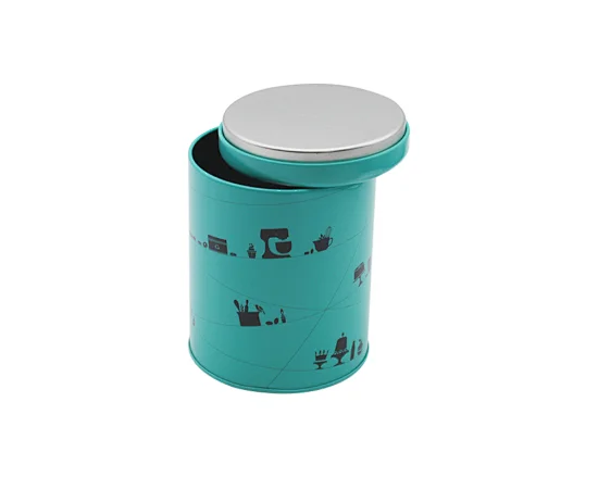 metal tea can