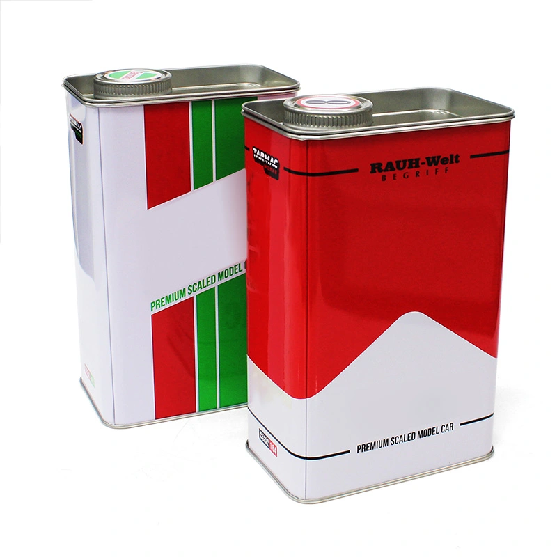 Factory Wholesale Oil Drum Shape Gift Tin Boxes For 1/64 Scale Model Car Tin Box For Cakes Food Grade Storage Tin Box