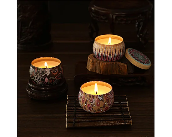 candle tins with lids