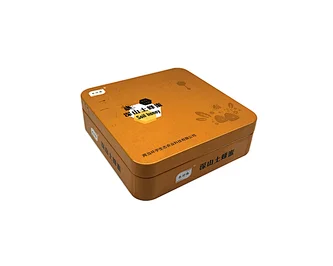 Custom food grade square tin box for honey high quality printed food tin can