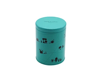 Wholesale Round Empty Metal Tea Tin Can Food Grade Container Tea Tin Box