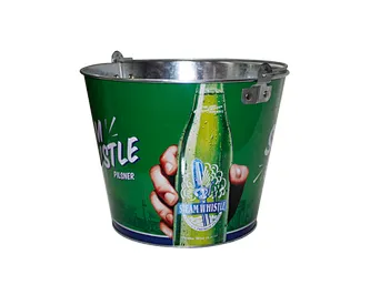 Wholesale Portable Ice Bucket Metal Beer Bucket Tin Ice Bucket For Bar
