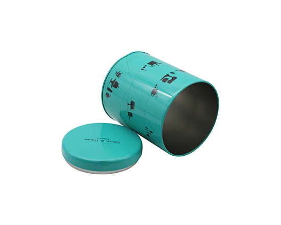 Keep your tea fresh and organized with this durable and airtight tea canister tin jar. Perfect for promotional packaging and gifts.