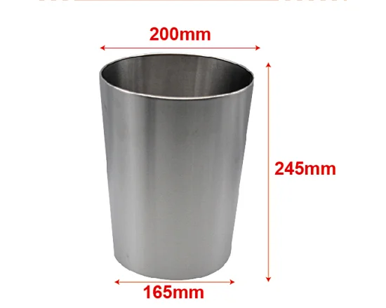 metal trash can with lid