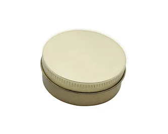 Best Selling Cosmetic Containers Lip Balm Tins Round tin candle containers Jars With Lids