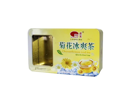 批发长方形礼品包装铁盒,带透明 pvc 宠物窗