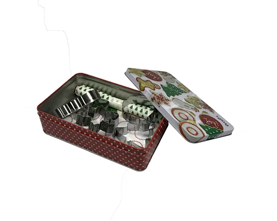These metal Christmas tins are perfect for packing your homemade cookies or gifting to your loved ones.