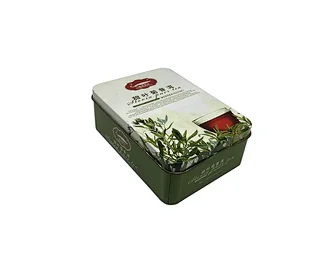 Free Sample Wholesale Custom Rectangular Shape Small Empty Metal Tin Can Custom Embossed Candy Tea Tin Boxes