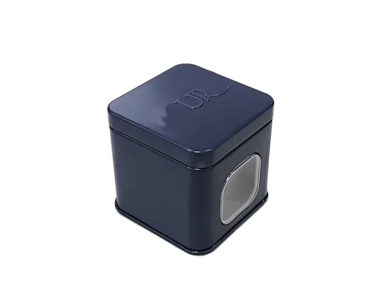 square tea tins