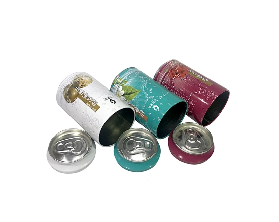 round tin can with lid