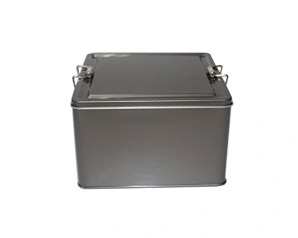 16 Liters Square Tea Vintage Metal Tin Cans Cookie Tins Christmas Metal Box Storage