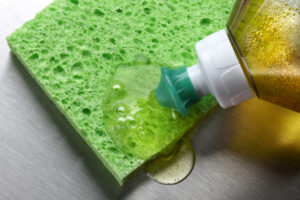 dish soap & hydrogen peroxide