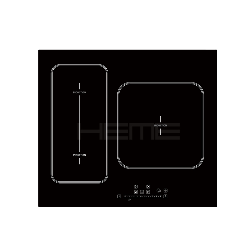 CE CB certification built in 60cm 3 burner glass panel induction cooktop