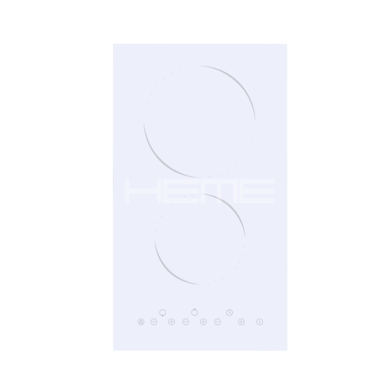 white ceramic hob