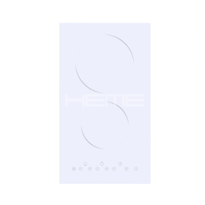 white ceramic hob