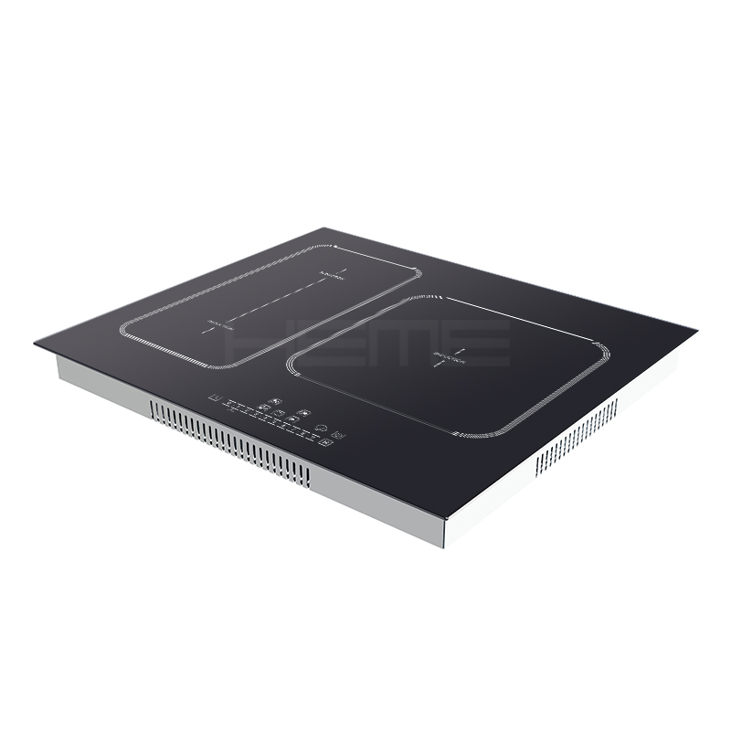 CE CB certification built in 60cm 3 burner glass panel induction cooktop