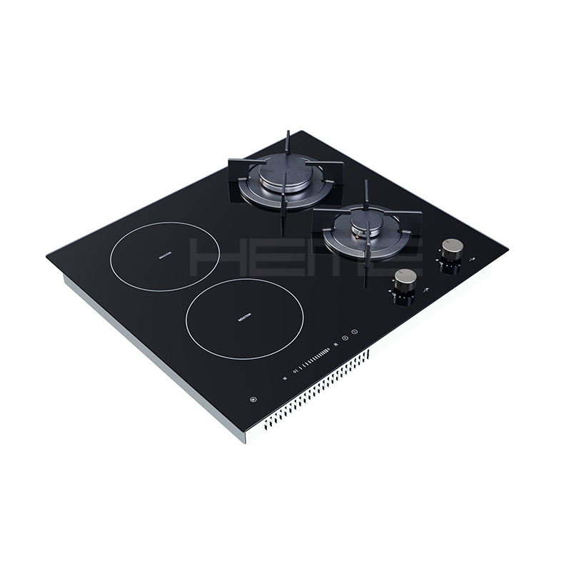 OEM ODM supplier built in 60cm glass panel 4 burner gas and induction hob