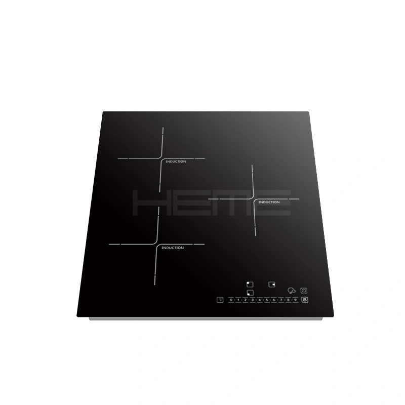 Built in cooktop China manufacturer glass panel 3 burner electric induction hob