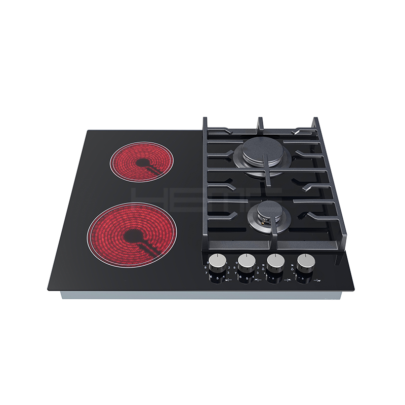2 gas 2 electric combination stove