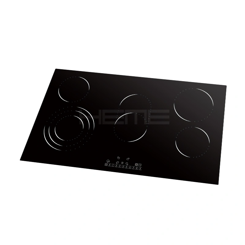ceramic glass 5 zone electric cooker hob