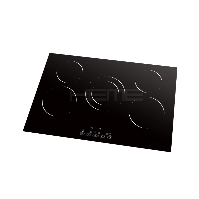 China kitchen appliance built in cooktop supplier 5 burner 80cm electric ceramic hob
