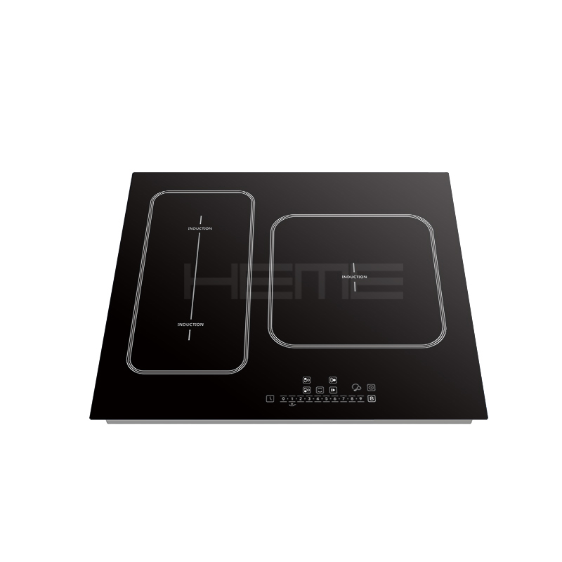 CE CB certification built in 60cm 3 burner glass panel induction cooktop