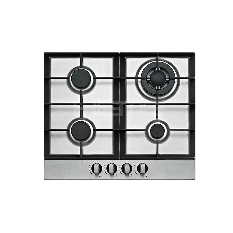 Household Kitchen Appliance Factory Stainless Steel Panel Built-in Gas Cooktop with 4 Burners