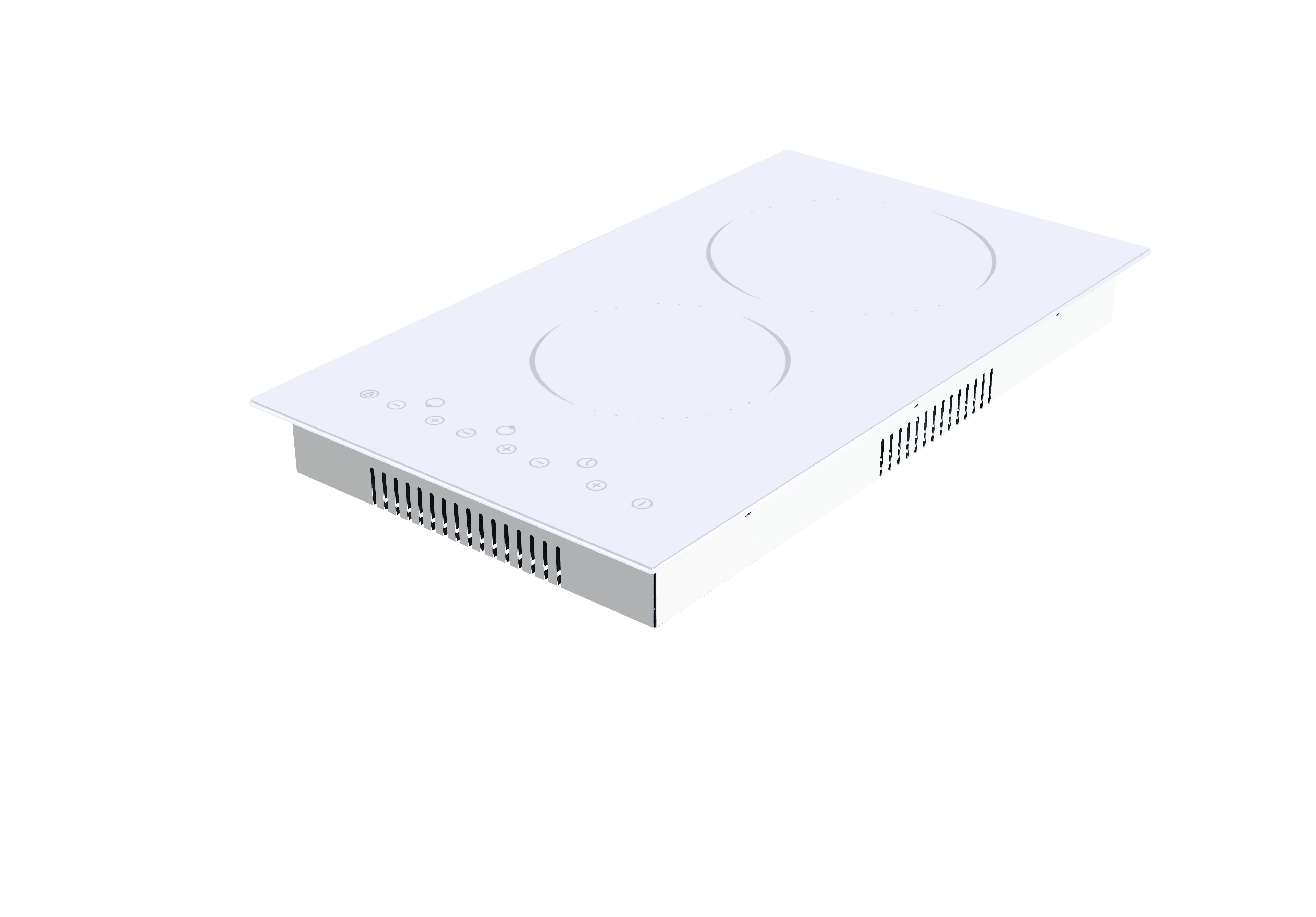 white ceramic hob