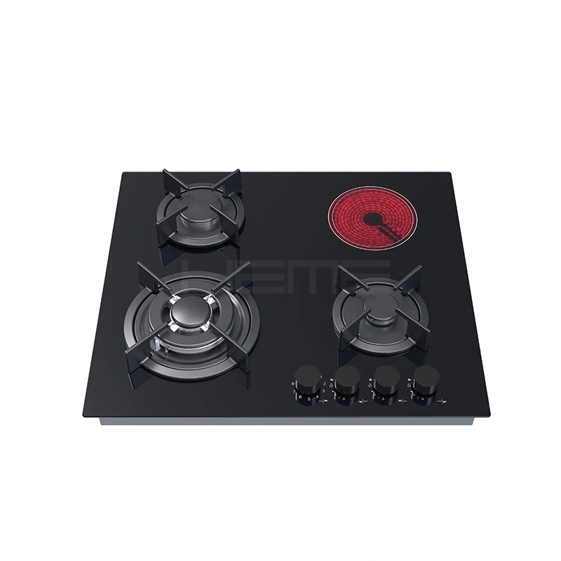 gas and ceramic cooker