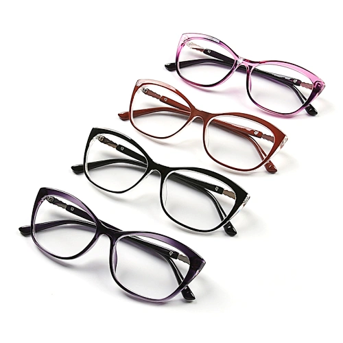 EMMA Wholesale Women Trendy Cat Eye Glasses For Ladies Anti blue light Eyeglasses LR-P7863