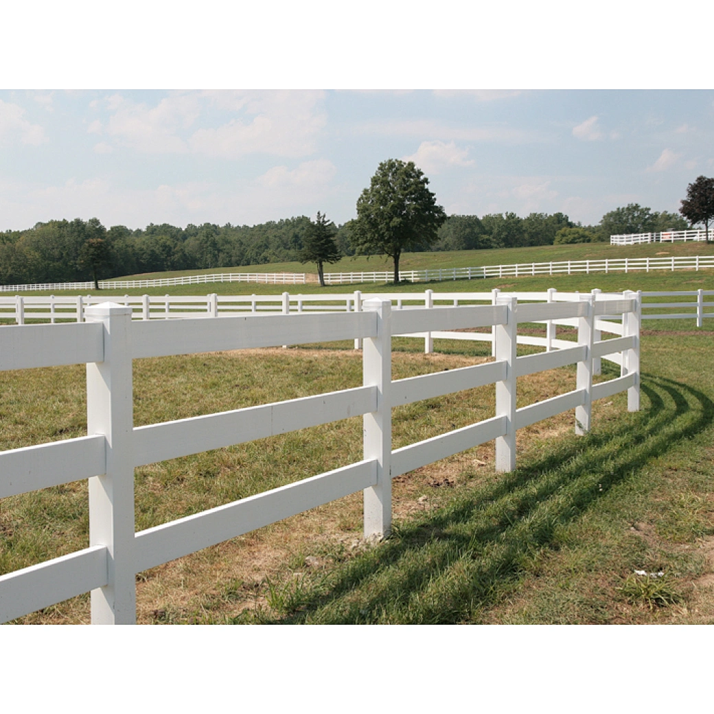 Yardsmart,3-RAILS ranch fence,white pvc